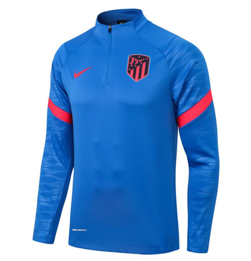 2021/22 Atletico Madrid Blue Training Sweatshirt